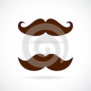 Retro mustache vector icon