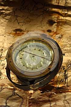 Retro nautical compass