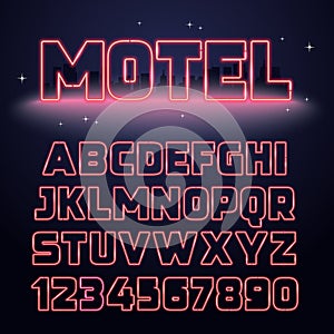 Retro Neon Light Font