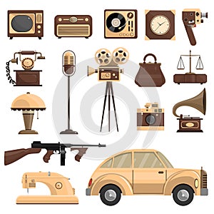 Retro Objects Set