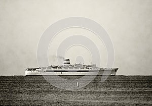 Retro ocean liner