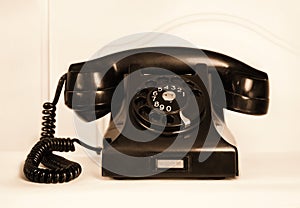 Retro old fashioned rotary dial phone