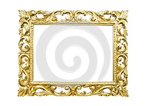 Retro old gold frame