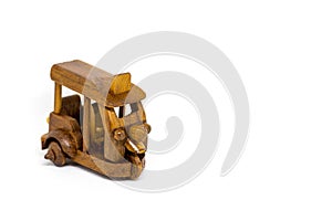 Retro Old Toy Tricycle Obsolete Wooden