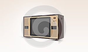 Retro old vintage TV. old model color television