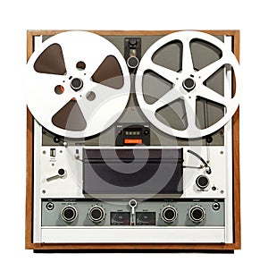 Retro Open Reel audio recorder photo