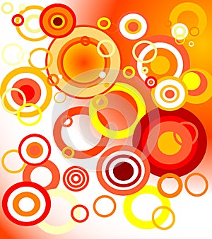 Retro orange background