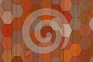 Retro orange hex abstract background