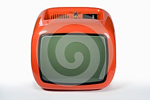 Retro orange TV