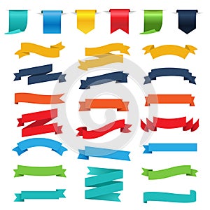 Retro Paper Colorful Ribbons Set