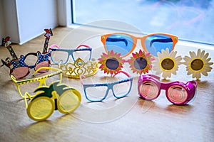 Retro Party set Glasses, lips, mustaches, masks design photo booth party wedding funny pictures