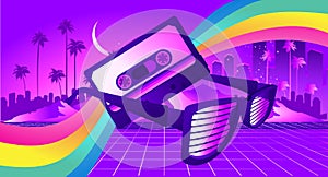 Retro party wave