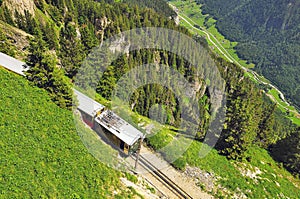 Retro passenger train.