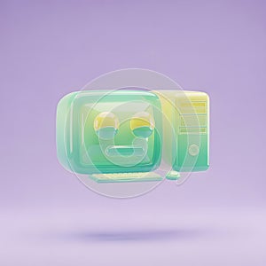 Retro Pastel Computer Icon