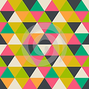 Retro pattern of geometric shapes. Colorful mosaic banner. Geometric hipster retro background with place for your text. Retro