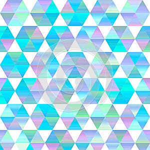 Retro pattern of geometric shapes. Triangle colorful mosaic back. Pattern with rainbow color hexagons