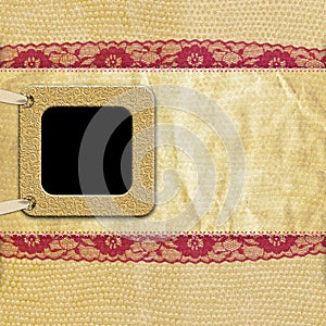 Retro Photo Frame on Vintage background