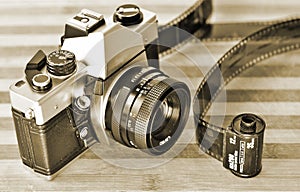 Retro photography photo