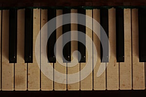 Retro Piano. Music. Keyboards