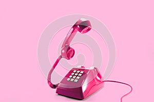 Pink telephone