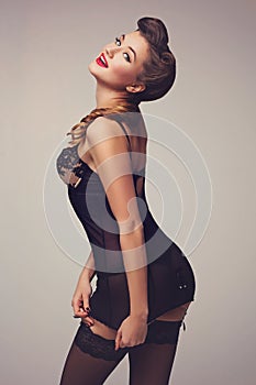 Retro pinup girl