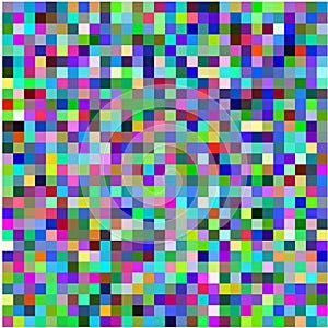 Retro pixel multicolored abstract pattern