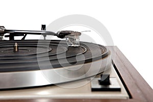 Retro player close up