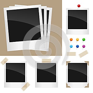 Retro Polaroid Frames Set