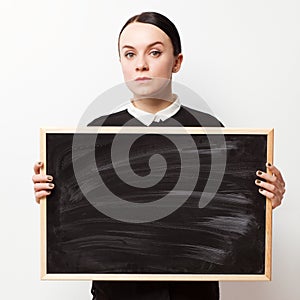 Retro portrait of a young woman