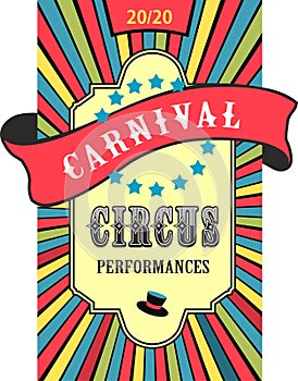 Retro poster circus