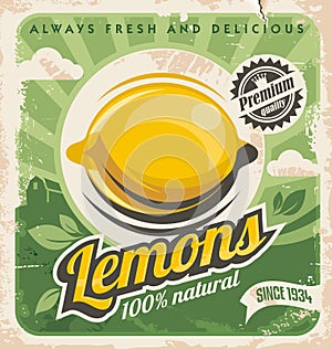 Póster diseno limón 