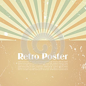 Retro poster template