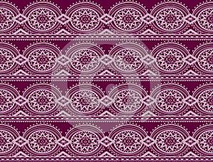 Retro purple seamless damask pattern
