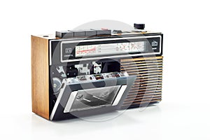 Retro radio and cassette player