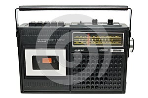 Retro radio cassette player