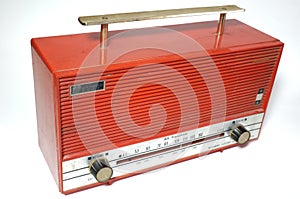 Retro radio receiver of the last century