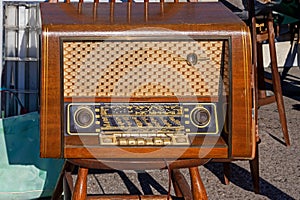 Retro radio sold on flea market