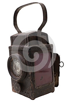The retro railroad lantern