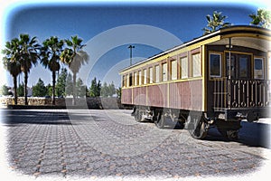 Retro Railway Carriage in Israel