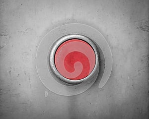 Retro Red Blank Industrial Button