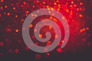 Retro red bokeh lights background