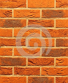 Retro red brick wall pattern texture