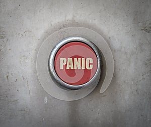 Retro Red Industrial Panic Button