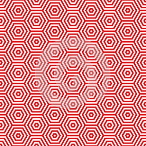 Retro red seventies pattern