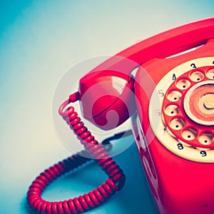 Retro Red Telephone