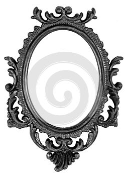 Retro Revival Old Ellipse Black Frame