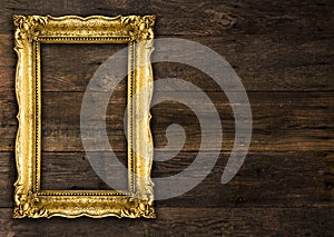 Retro Revival Old Gold Rustic Picture Frame