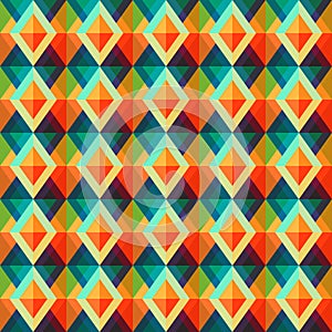 Retro rhombus seamless pattern