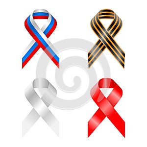 Retro, ribbon, russia, russian, scroll, stylized,