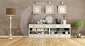 Retro room with sideboard